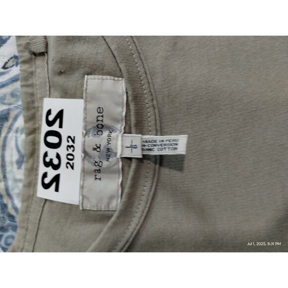 Rag & Bone Mens Size L Miles Organic Cotton Principle Jersey Luxury Grunge Tee - Picture 7 of 12